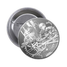 Stickasteampunkklockan utrustar pins