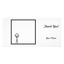 Stickman Anpassade Foto Kort
