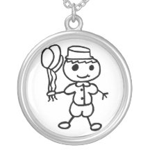 Stickman ballongpojke smycken