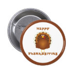 Stift för happy thanksgivingtecknadkalkon pins