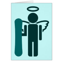 stiga ombord angel.en hälsningskort