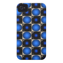Stiger ombord det optiska illusionschacket för blå iPhone 4 Case-Mate skal