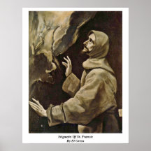 Stigmata av St Francis vid El Greco Posters