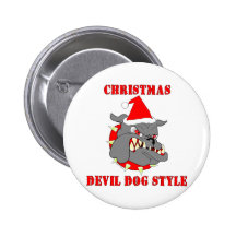 Stil för hund för marinkorpraljuldjävulen pins