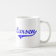Stil för Larsen efternamnklassiker Kaffe Muggar