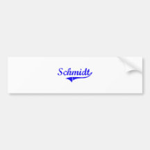 Stil för Schmidt efternamnklassiker Bildekal