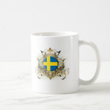 Stilfull sverige kaffe mugg