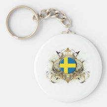Stilfull sverige nyckelring