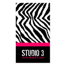 Stilfull zebra tryckvisitkort