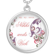Stilfullt bröllop skräddarsydda halsband