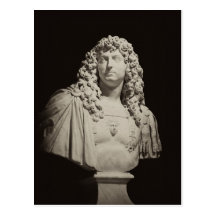 Stilig byst av Louis XIV, frankrike Vykort