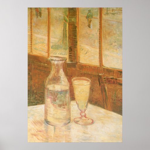 Stilleben med Absinthe av Vincent Van Gogh Affischer
