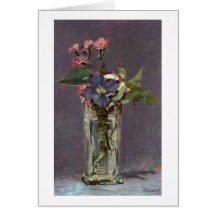 Stilleben med blommor av Edouard Manet Kort