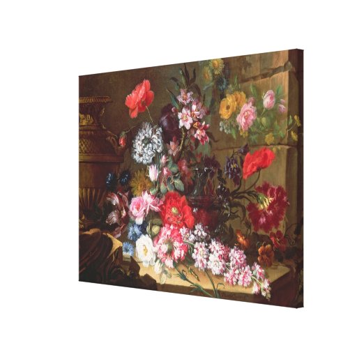 Stilleben med blommor kanvastryck