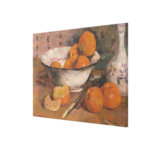 Stilleben med orangar, 1881 sträckta kanvas tryck