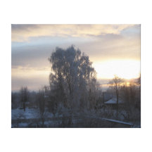 Stillsam vinter canvastryck
