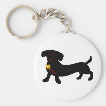 Stjärna Doxie Keychain Nyckelringar