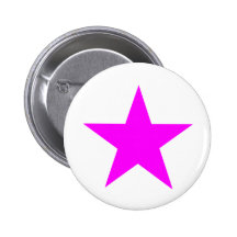 Stjärnamagenta de MUSEUMZazzle gåvorna Knapp Med Nål