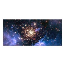 Stjärnan samla i en klunga NGC 3603 (Hubble) Rackkort Mallar