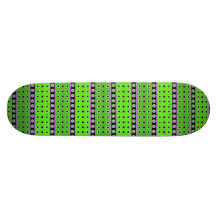 STJÄRNOR OCH CIRKLAR LJUST - grönt Anpassad Skate Board