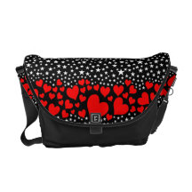 stjärnor och hjärtor messenger bag