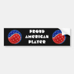 Stjärnor & randtennisboll - stolt amerikanspelare bildekaler