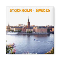 Stockholm - Sverige (Mojisola en Gbadamosi) Magnet För Kylskåp