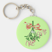 Stöld-EN-Kyss Mistletoe Nyckel Ring