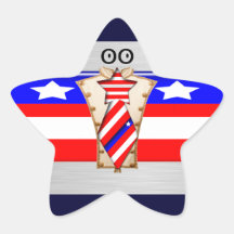 Stolt amerikan stjärnformade klistermärken