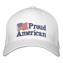 Stolt amerikanska flaggan W Keps