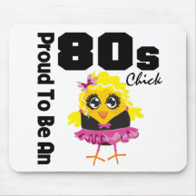 Stolt att vara en 80-talchick musmattor