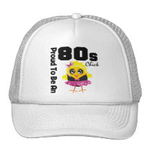 Stolt att vara en 80-talchick trucker kepsar