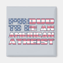 Stolt att vara en amerikanateist magnet för kylskåp