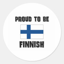 Stolt att vara FINLANDSSVENSKT Klistermärke