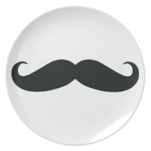 Stolt av min Stache….,Mustasch Dinner Plates