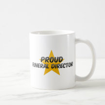 Stolt begravningsentreprenör kaffe kopp
