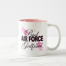 Stolt flygvapenflickvän kaffe mugg