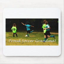Stolt fotbollmormor mus mattor