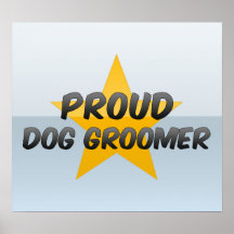 Stolt hundGroomer Affisch