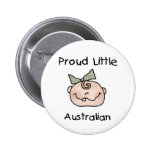 Stolt lite australier för flicka knapp med nål