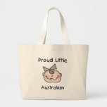 Stolt lite australier för flicka tygkassar
