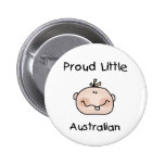 Stolt lite australier för pojke knapp