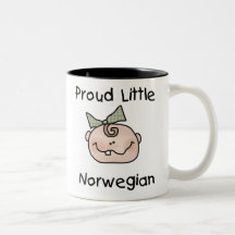 Stolt lite norrman för flicka kaffe mugg