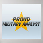 Stolt militär analytiker affischer