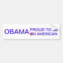 Stolt OBAMA bildekal (att vara un-amerikanen)