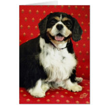 STOLT SPANIEL FÖR KUNG CHARLES HÄLSNINGS KORT