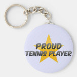 Stolt tennisspelare nyckel ringar