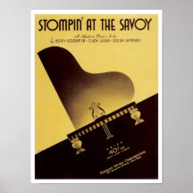 Stompin på Savoyvintagesongbooken täcker Posters