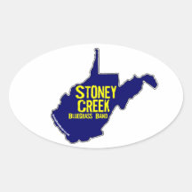 Stoney bäck - WEST VIRGINIA klistermärkelakan