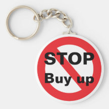 stop Buy up. 買い占め厳禁 キーチェーン